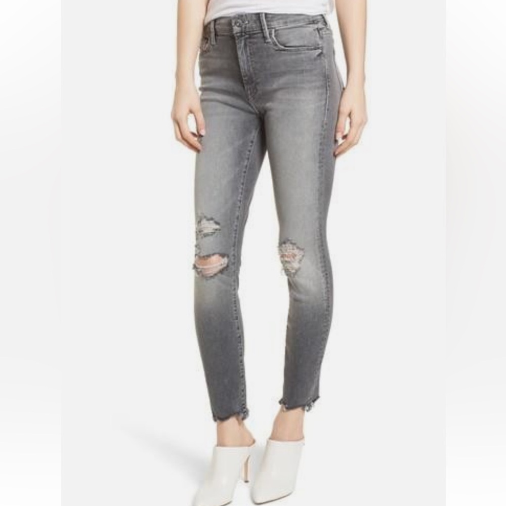 Mother The Looker Holy Smokes Distressed Women's Jeans